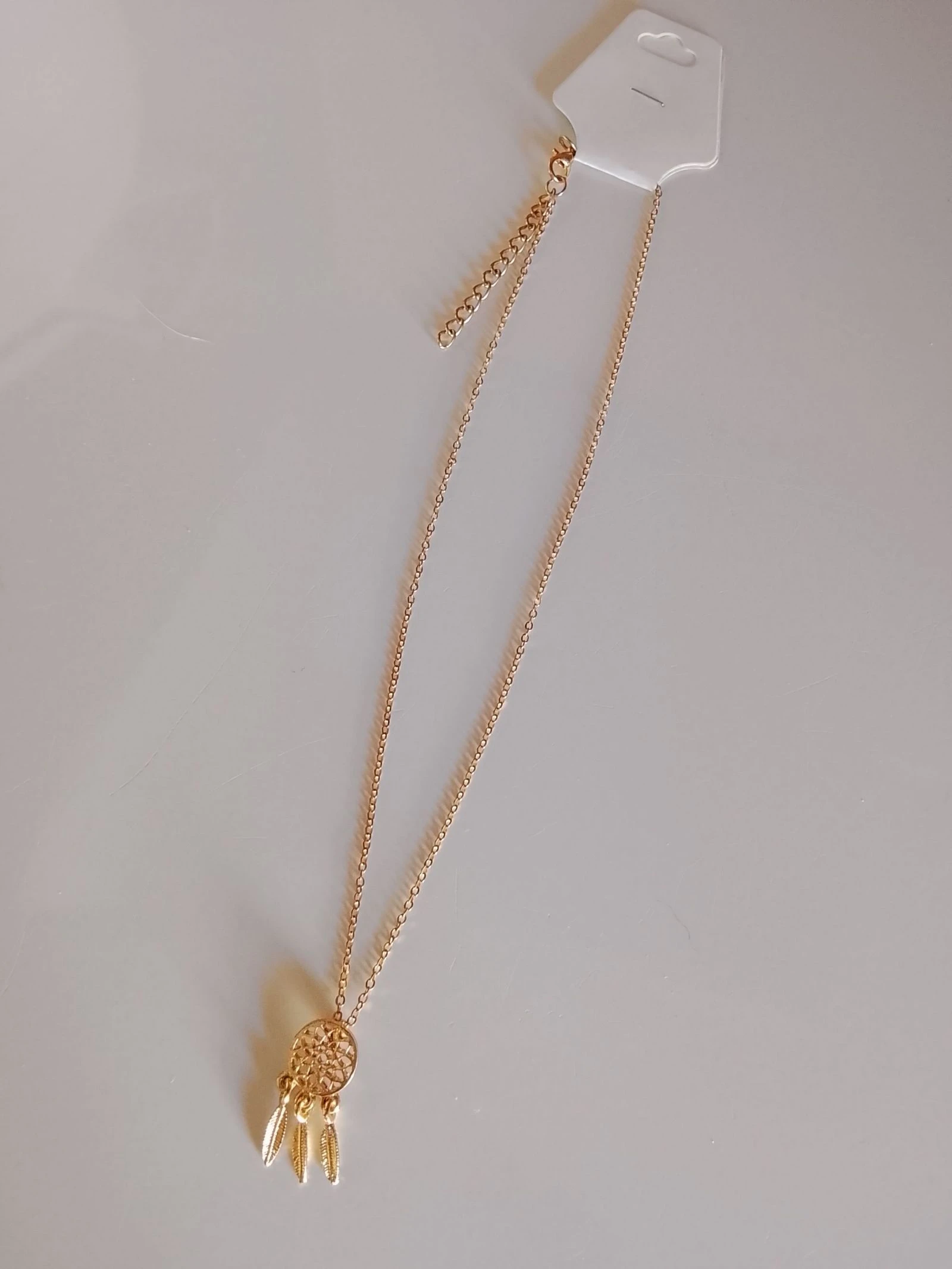 💎 Gouden ketting met pluimen, nieuw met etiket 💎 – photo 2